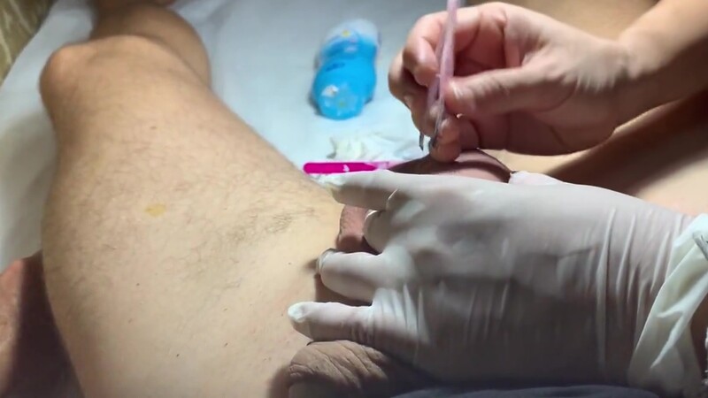 Brazilian Wax for a Big Floppy Dick Part 4 Wax and Tweez