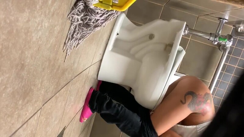 Sexy Asian Taking A Piss