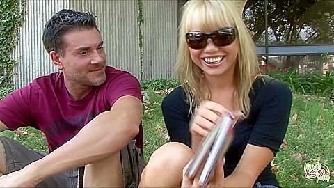 Maya Hills Is A Blonde With Small Tits Who Is Picked Up From The Sidewalk